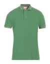 Sundek Man Polo Shirt Green Size S Cotton, Elastane In Green
