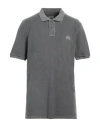 Sundek Man Polo Shirt Grey Size 3xl Cotton