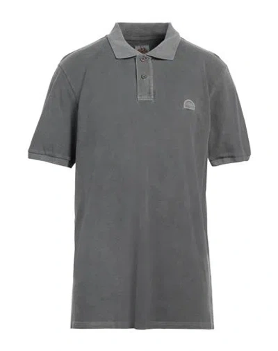 Sundek Man Polo Shirt Grey Size 3xl Cotton