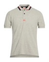 Sundek Man Polo Shirt Light Grey Size Xl Cotton In Neutral
