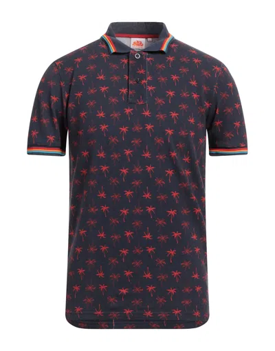 Sundek Polo Shirts In Navy Blue