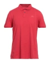 Sundek Man Polo Shirt Red Size Xxl Cotton In Red