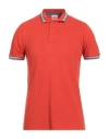 Sundek Man Polo Shirt Red Size Xl Cotton, Elastane