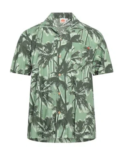 Sundek Man Shirt Green Size Xl Cotton