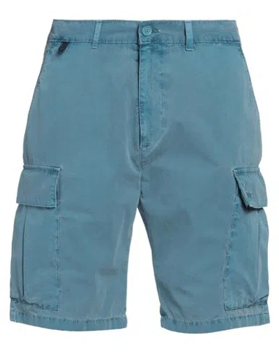 Sundek Man Shorts & Bermuda Shorts Sky Blue Size 32 Cotton