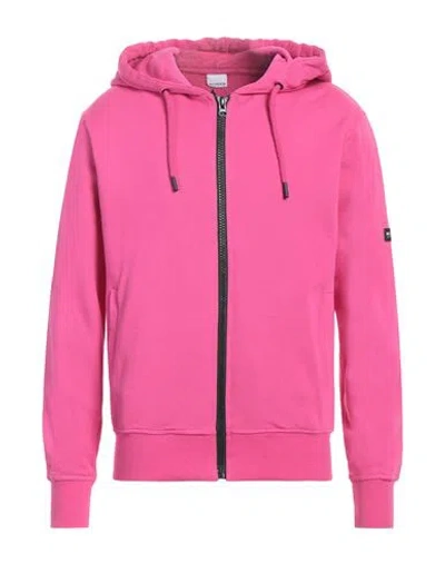 Sundek Man Sweatshirt Magenta Size Xxl Cotton In Magenta