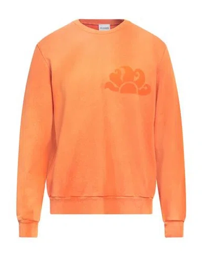 Sundek Man Sweatshirt Orange Size Xxl Cotton