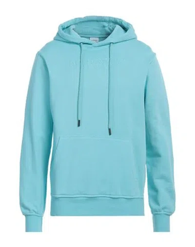 Sundek Man Sweatshirt Sky Blue Size L Cotton