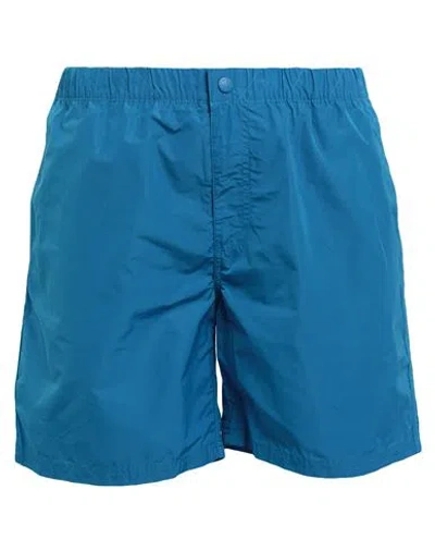 Sundek Man Swim Trunks Azure Size Xl Polyester In Blue