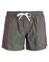 Sundek Man Swim Trunks Purple Size Xl Nylon, Polyester In Purple