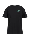 Sundek Man T-shirt Black Size Xl Cotton In Black