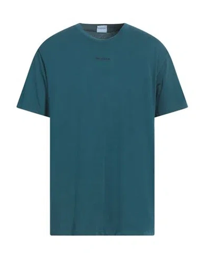 Sundek Man T-shirt Deep Jade Size L Cotton In Green