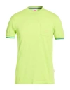 Sundek Man T-shirt Lime Green Size S Cotton