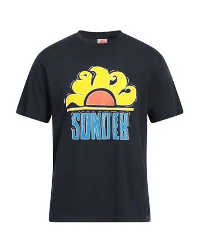 Sundek Kids' New Simeo Logo-print T-shirt In Blue