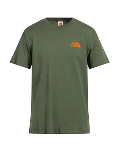 Sundek Man T-shirt Military Green Size Xxl Cotton