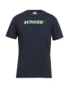 Sundek Man T-shirt Navy Size 3xl Cotton
