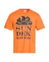 Sundek Man T-shirt Orange Size Xl Cotton
