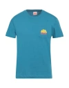 Sundek Man T-shirt Pastel Blue Size L Cotton
