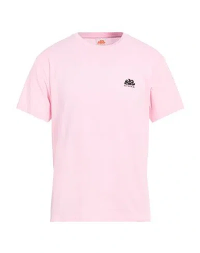 Sundek Man T-shirt Pink Size L Cotton