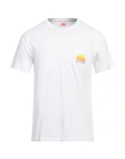 Sundek Man T-shirt White Size L Cotton In White