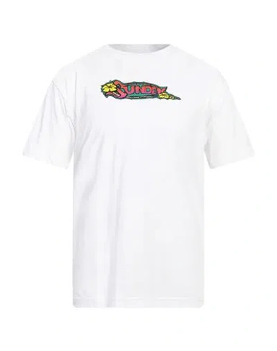 Sundek Man T-shirt White Size Xl Cotton
