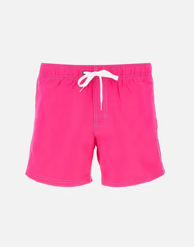 Sundek Men's Fluorescent Fuchsia Boardshort Swimsuit In Pink