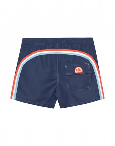Sundek Men's Iconic Taffeta Swim Shorts In Navy In Blue