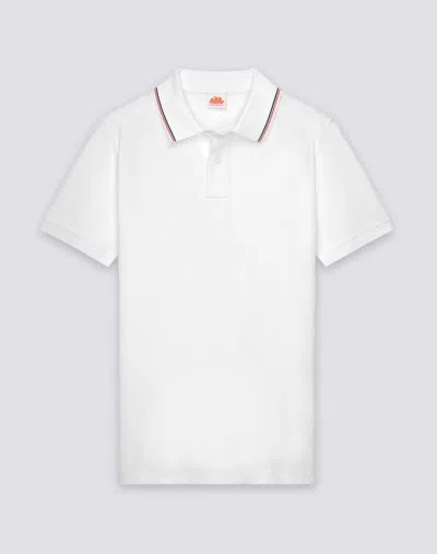 Sundek Men's Pima Cotton Polo Shirt In Off White