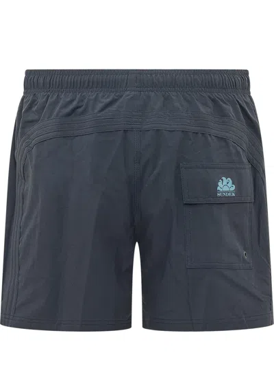 Sundek Men's Swim Boardshorts In Dark Navy