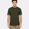 Sundek Mens Cotton T-shirt In Forest Green In Green