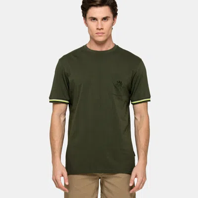 Sundek Mens Cotton T-shirt In Forest Green