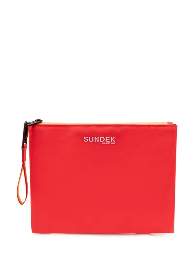 Sundek Mini Handbag Clutch In Lolly Red