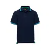 Sundek Pique Cotton Polo In Navy Blue