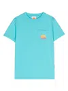Sundek New Herbe Logo-print T-shirt In Blue