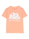 Sundek New Simeo Logo-print T-shirt In Orange