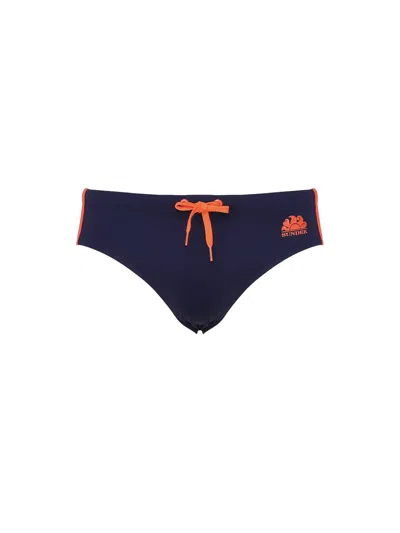 Sundek Nylon Swimsuit In Blue