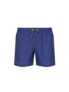 Sundek Stretch Waist Crinkled Nylon Swim Shorts In Viodust