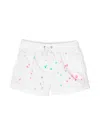 Sundek Paint-splatter Detail Swim Shorts In 白色