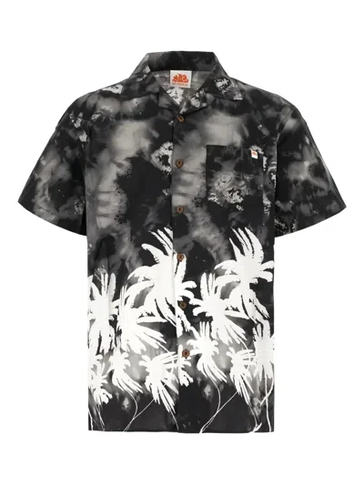 Sundek Palm Tree-print Shirt In Multi