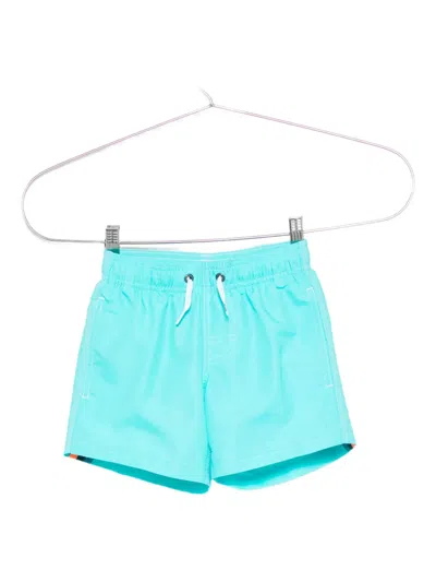 Sundek Kids' Rainbow Stripe Swim Shorts In Blue