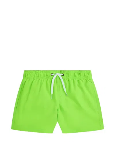 Sundek Kids' Rainbow-stripe Drawstring Swim Shorts In Multi