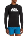 Sundek Regular Fit 50+ Upf Long Sleeve Rash Guard In Black