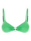 Sundek Rhinestone-embellished Bikini Top In Green