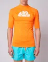 Sundek Short Sleeve Rash Guard Neon Orange In Orange