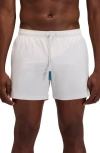 Sundek Solid Swim Trunks In White