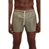 Sundek Solid Swim Trunks In Brown