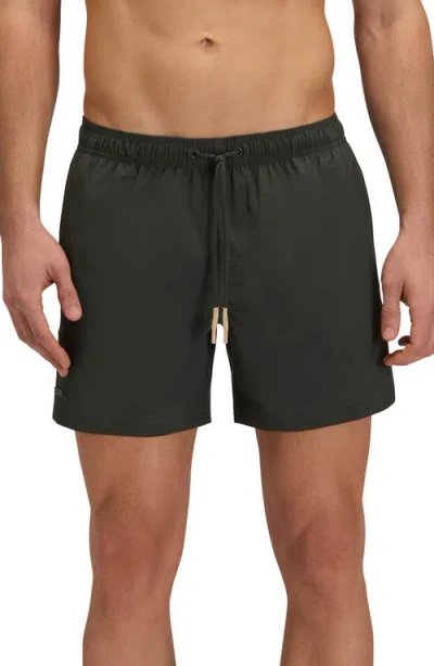 Sundek Solid Swim Trunks In Green