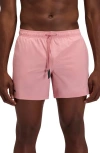 Sundek Solid Swim Trunks In Pink
