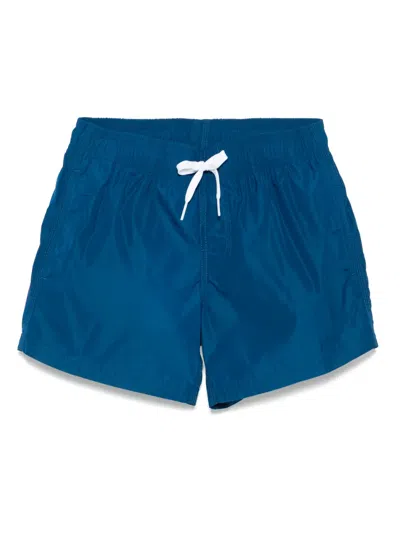 Sundek Striped Swim Shorts In Blue