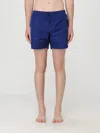 Sundek Stretch Waist Crinkled Nylon Swim Shorts In Viodust
